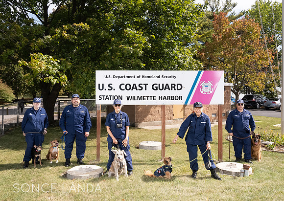 Station Wilmette Coast Guard Auxiliarist promote adoption of rescue animals